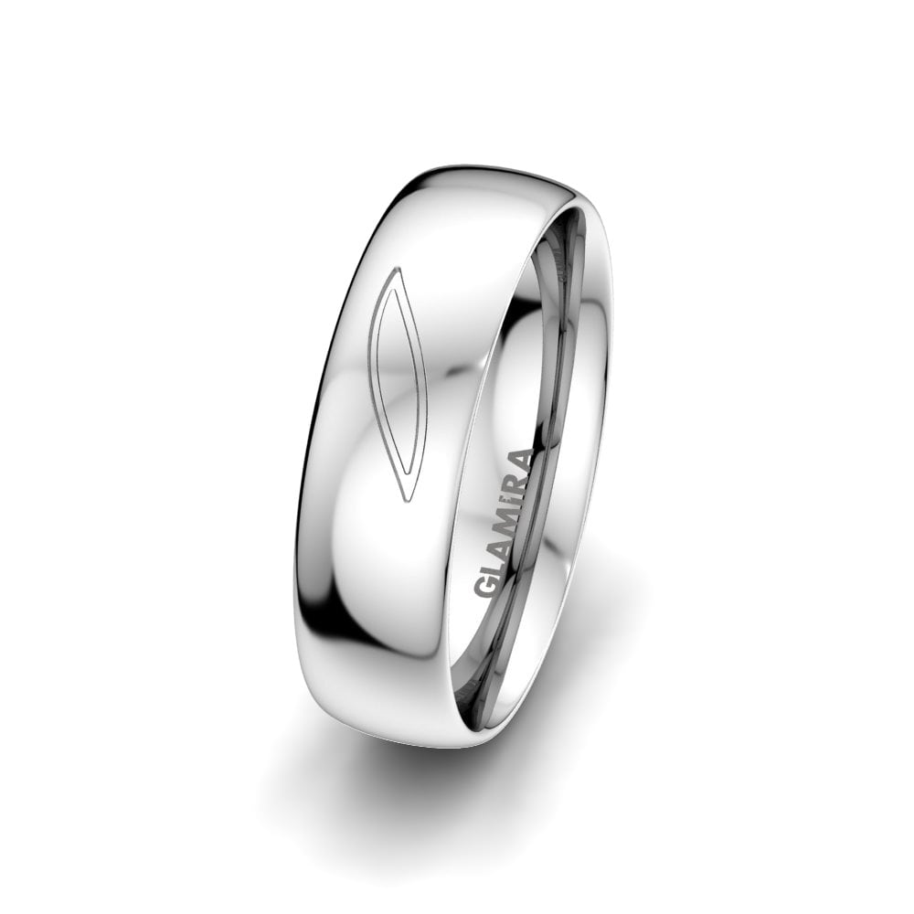 Anillo Boda Hombre Fever Letter 6 mm Platino