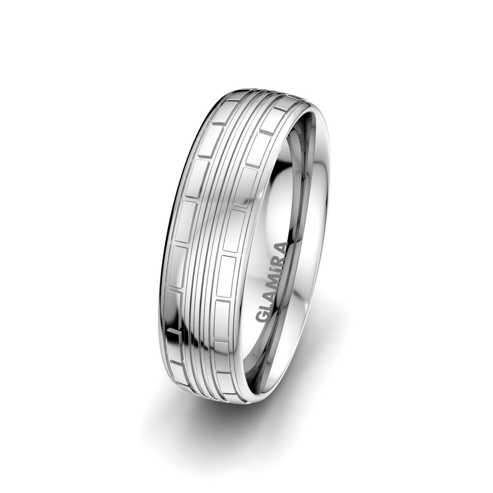 925 Zilver Heren Trouwring Heavenly Couple 6 mm