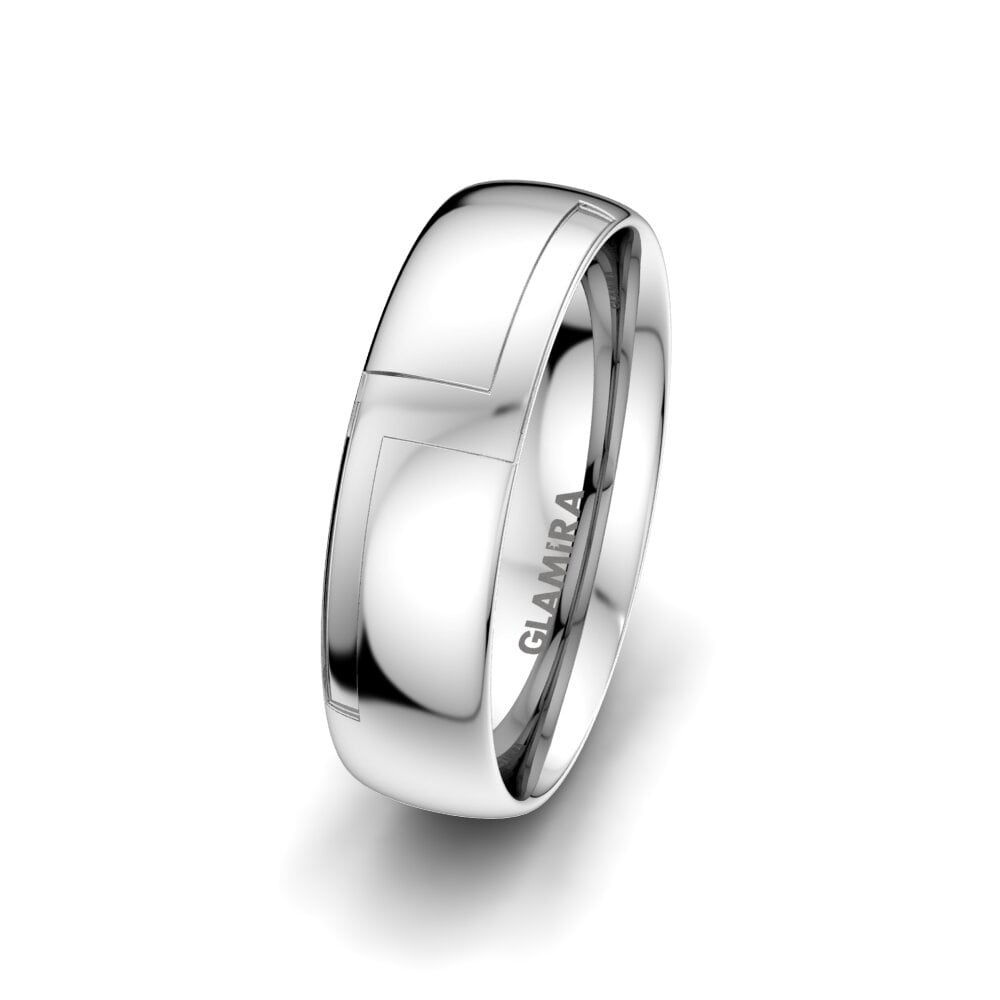 925 Zilver Heren Trouwring Sensual Waves 6 mm