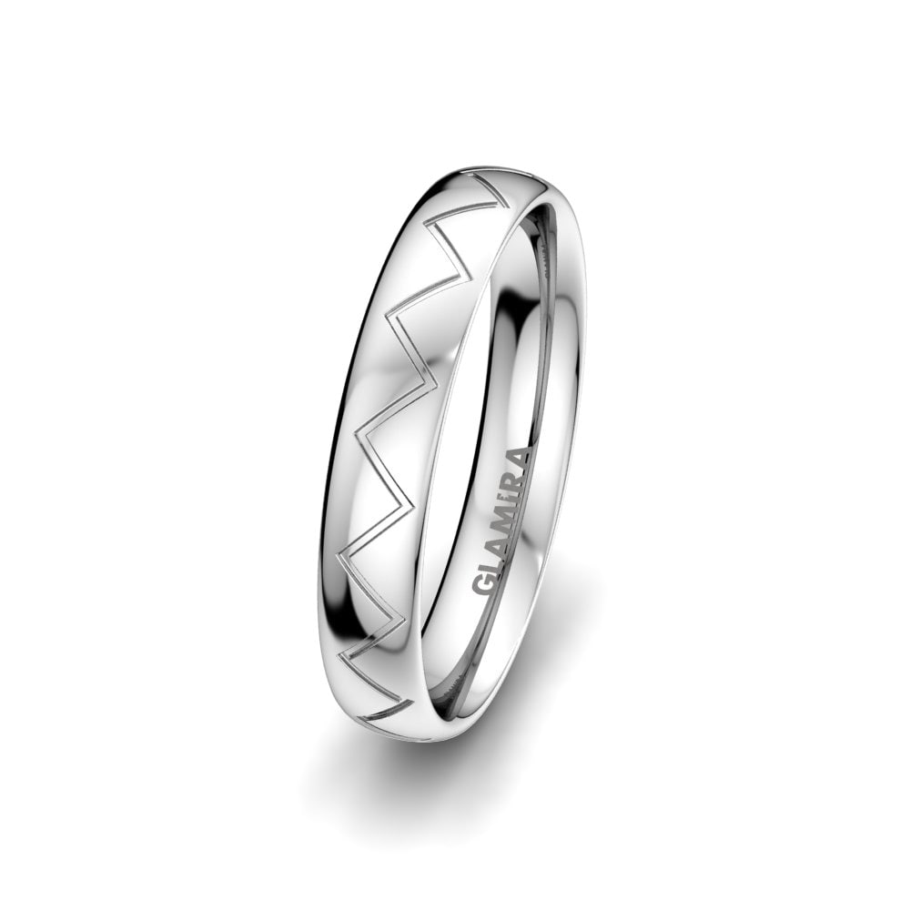 925 Sterling Silber Moški poročni prstan Unique Harmony 4 mm