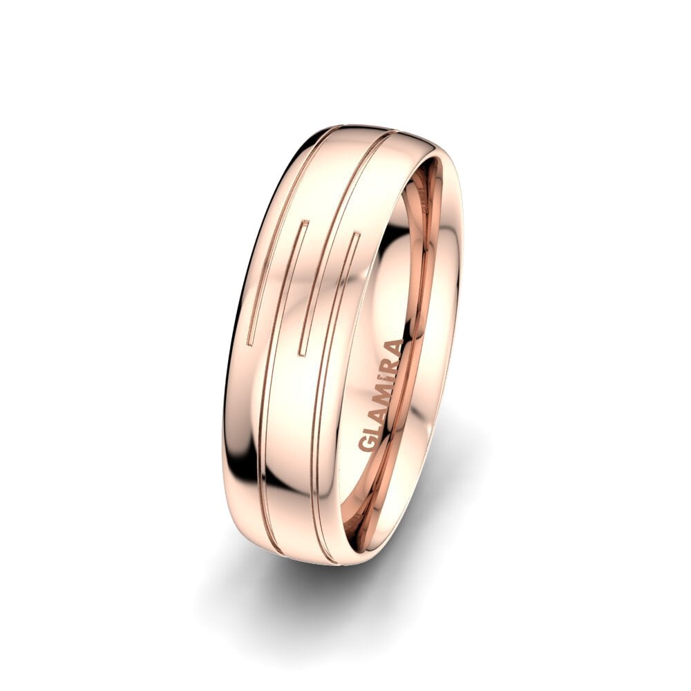 Pedir Anillo Boda Hombre Golden Joy mm en 14k Oro Rosa GLAMIRA