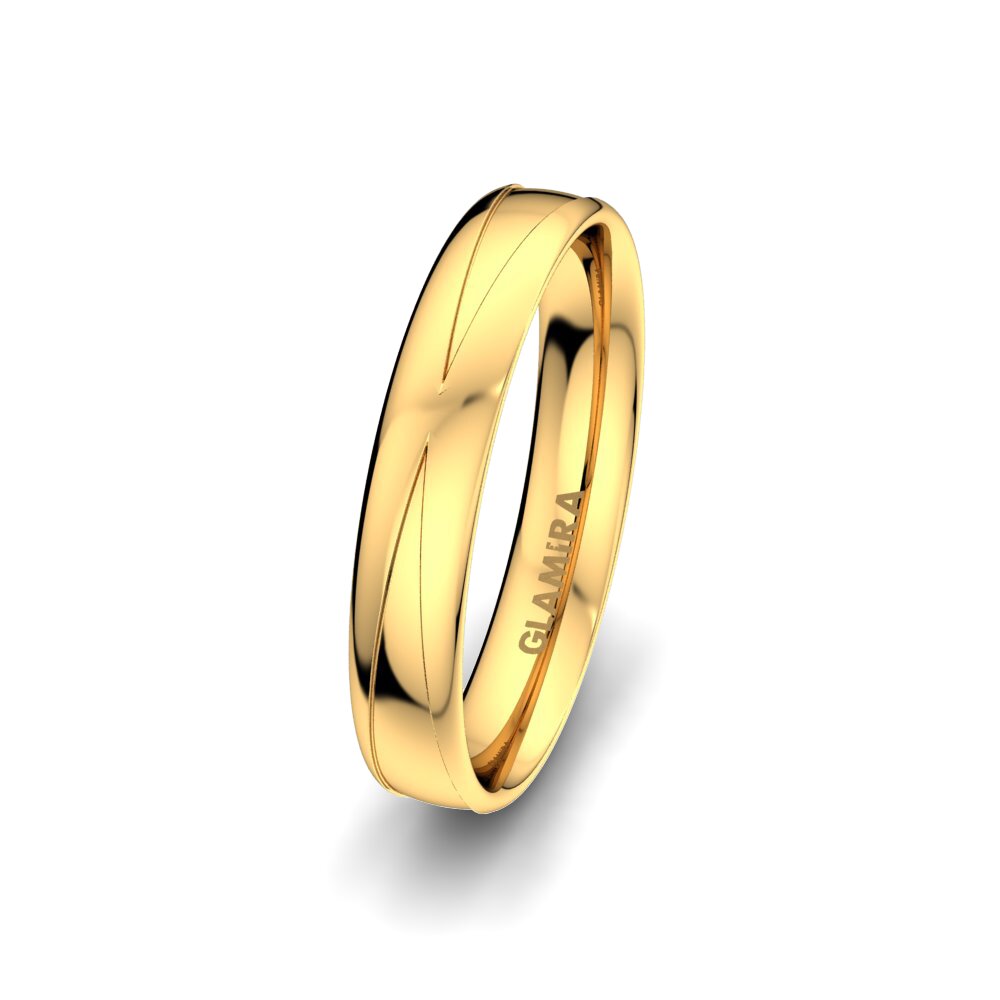 Compre Starting Compre Anillo de boda Unique Start 4 mm en 0.368 Quilates 9k Oro ...