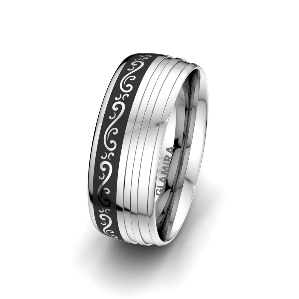 Anillo Boda Hombre Infinity Line 8 mm Paladio 950