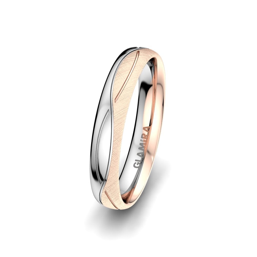 14k 로즈 & 화이트 골드 커플링 Sense Mira 4 mm