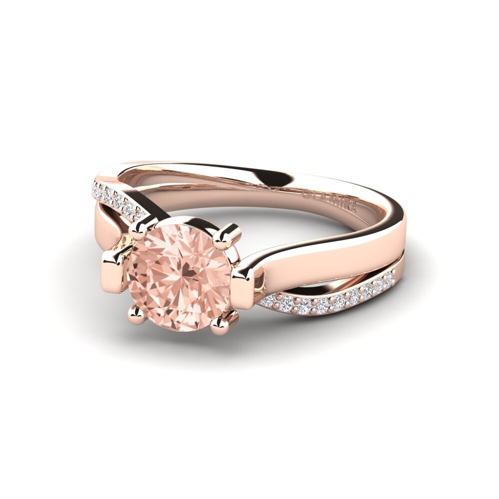 14ct Rose Gold Morganite Ring Gwendy