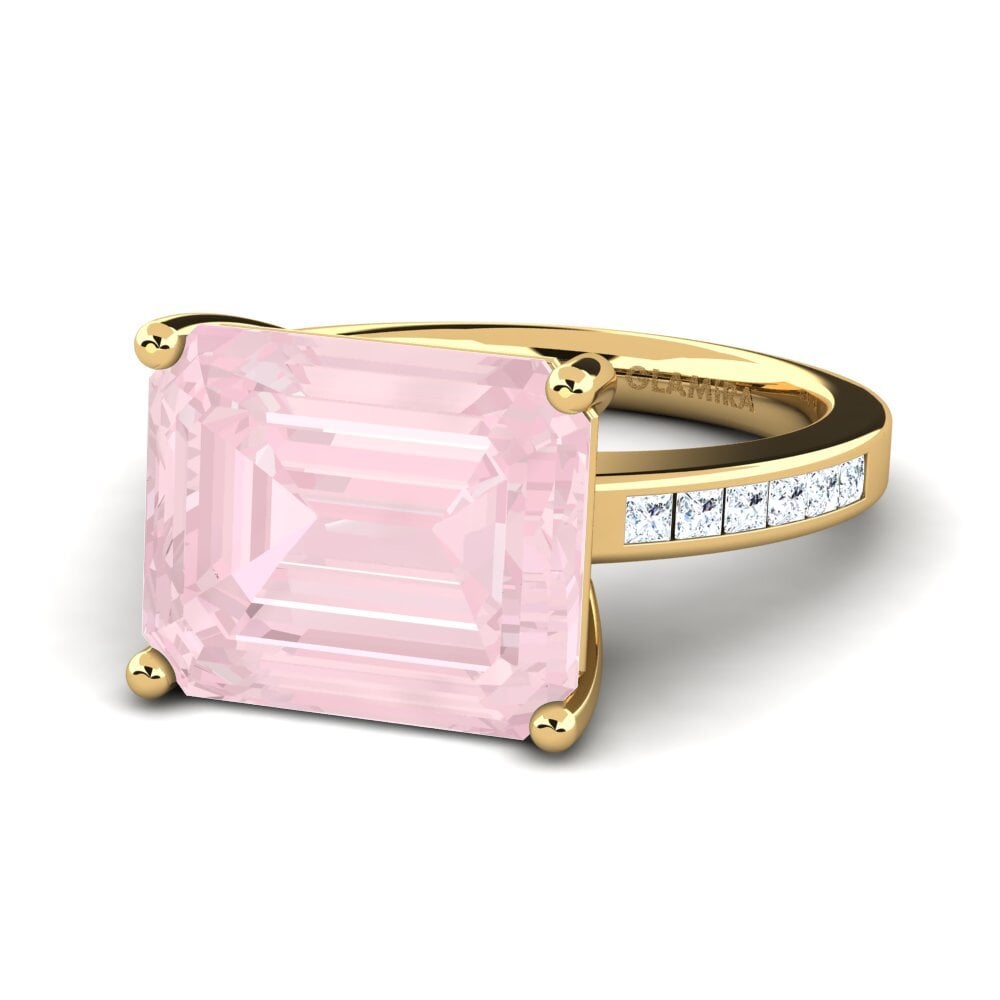 Cuarzo rosa Anillo Gwenora