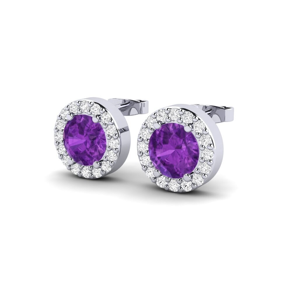 Amethyst SYLVIE Earring Gwerthuso