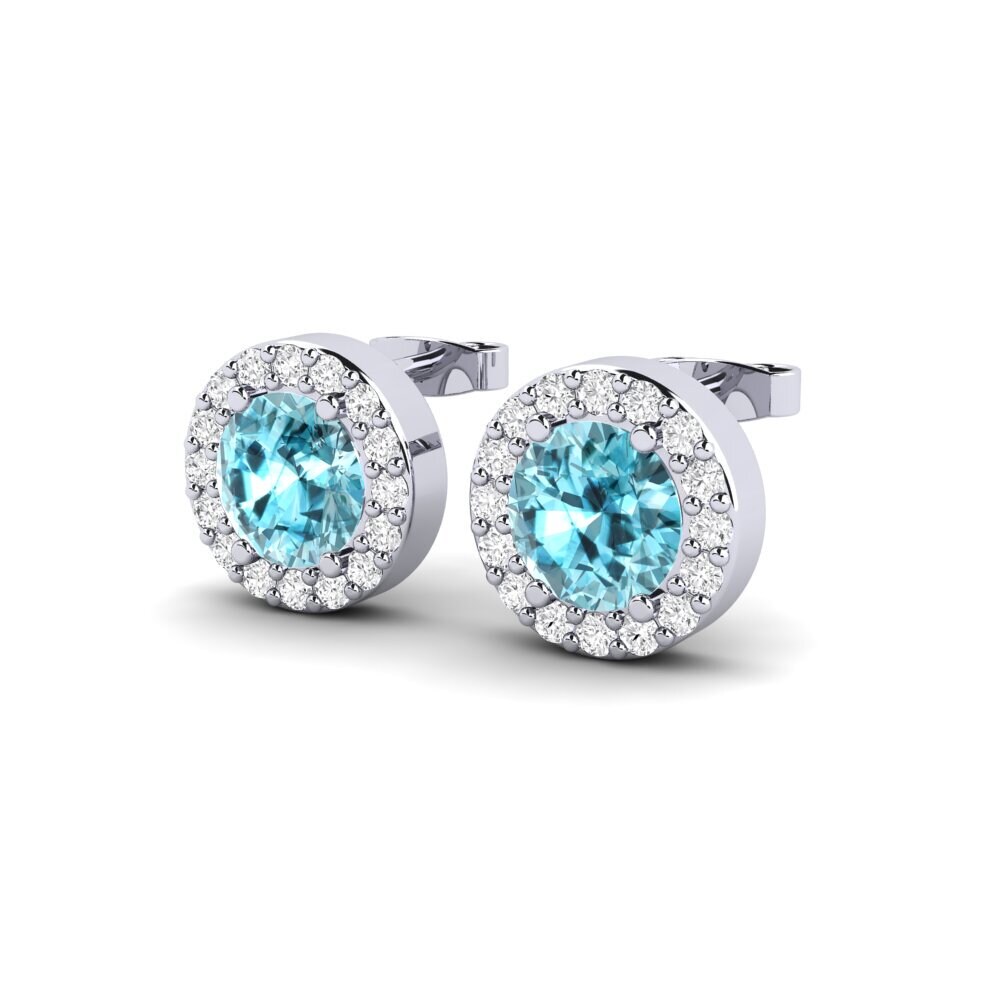 Blue Zircon SYLVIE Earring Gwerthuso