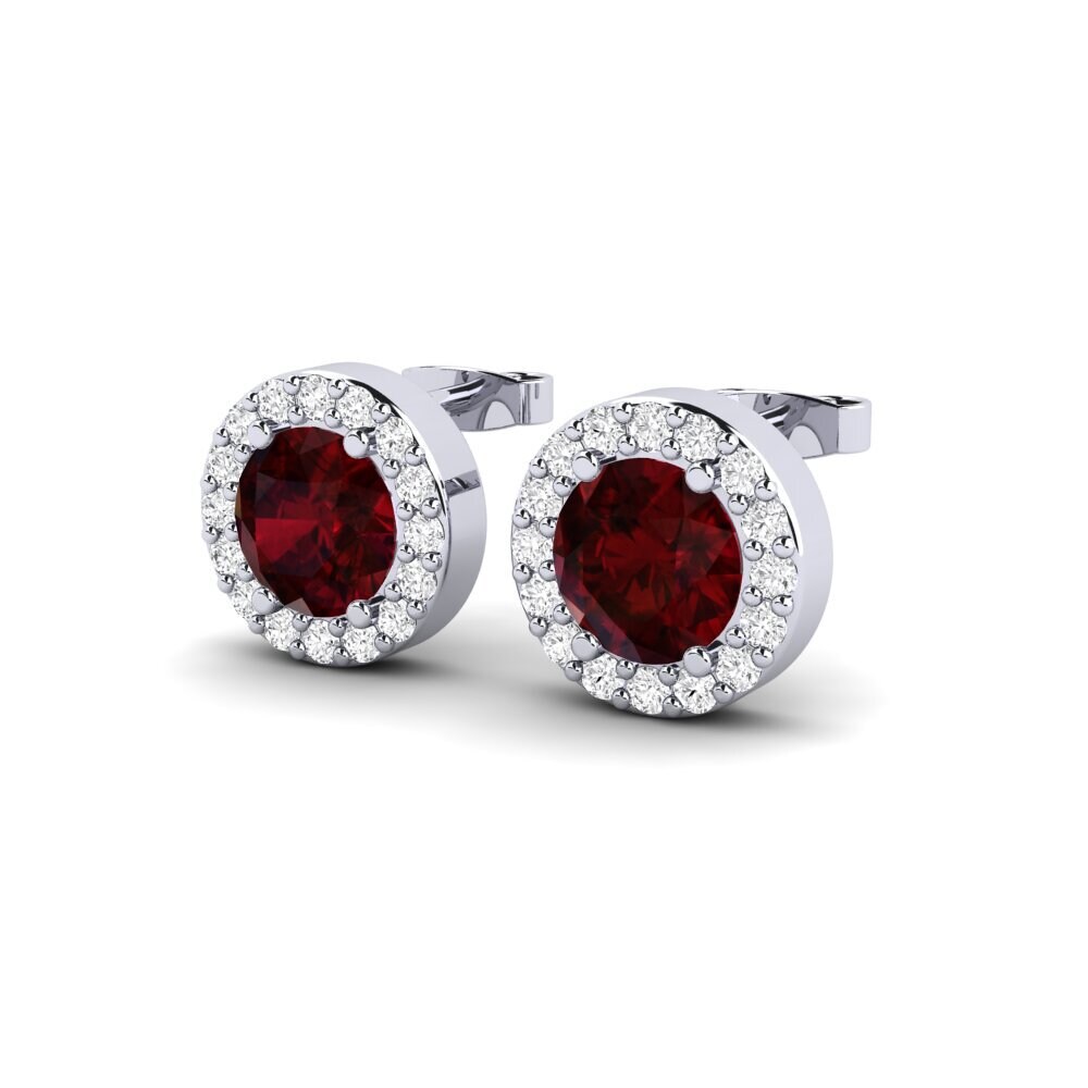 Garnet SYLVIE Earring Gwerthuso