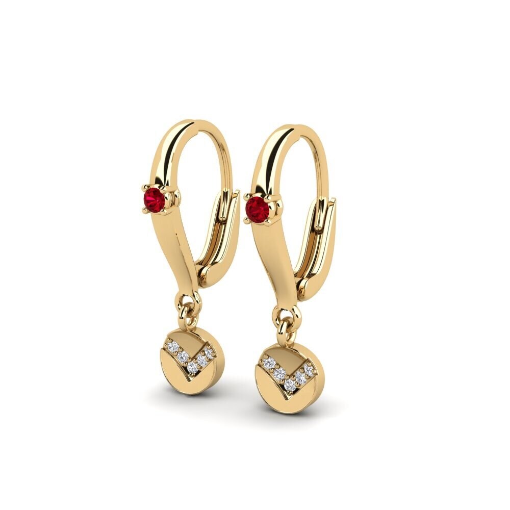 ruby-zirconia ต่างหู Habomai