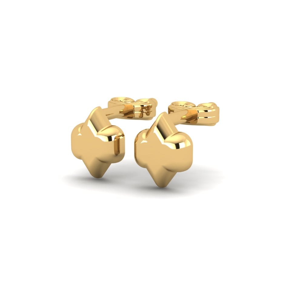 9k Oro Amarillo Pendientes Hagfish