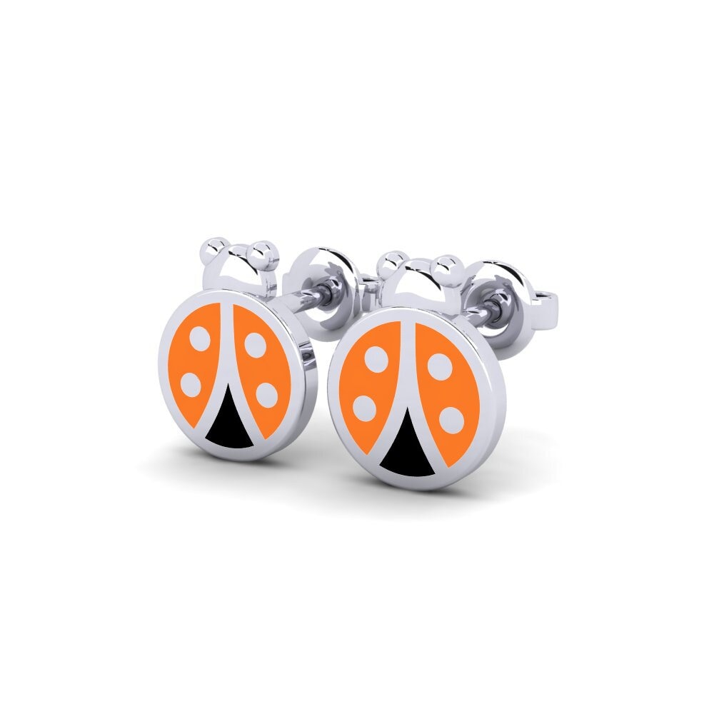 18k White Gold Kid's Earring Hairani