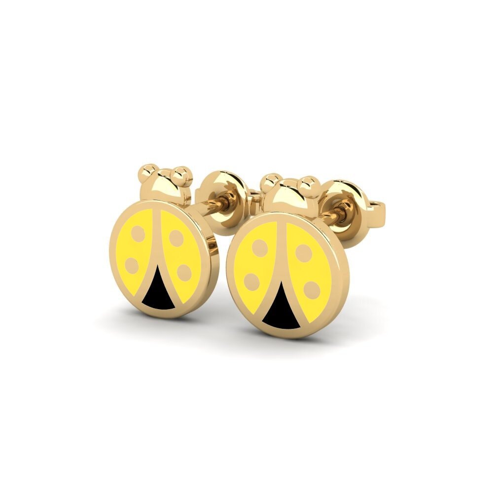 9ct Yellow Gold Kid's Earring Hairani