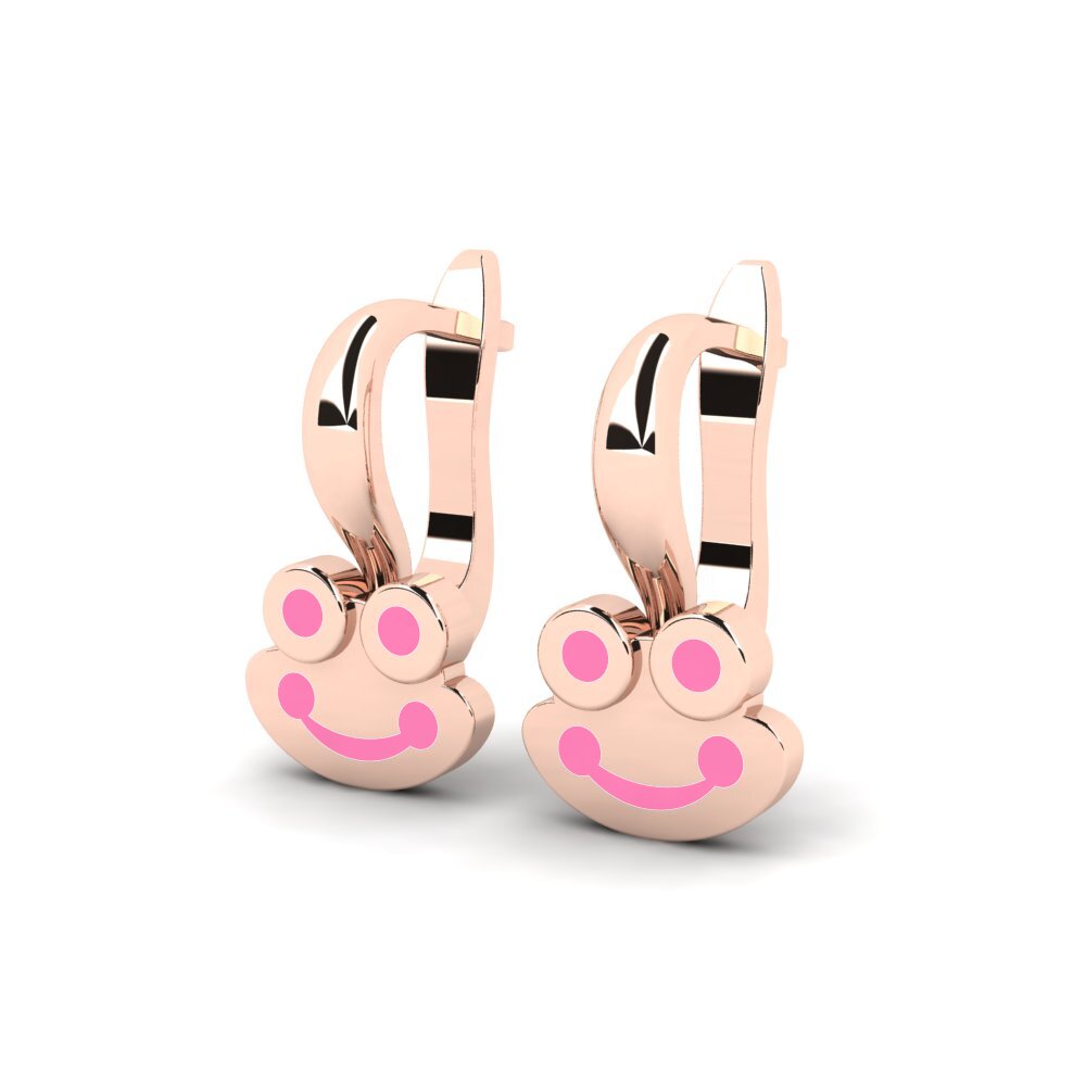18ct Rose Gold Kid's Earring Hajron