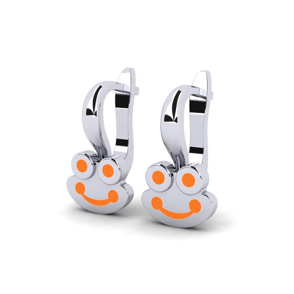 18k White Gold Kid's Earring Hajron