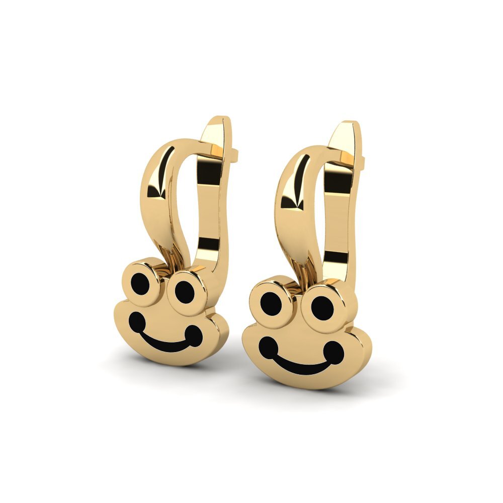 14k Oro Amarillo Pendiente para Niño Hajron