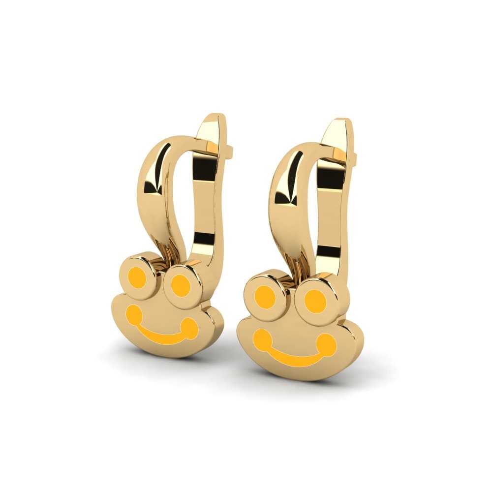 14k Oro Amarillo Pendiente para Niño Hajron