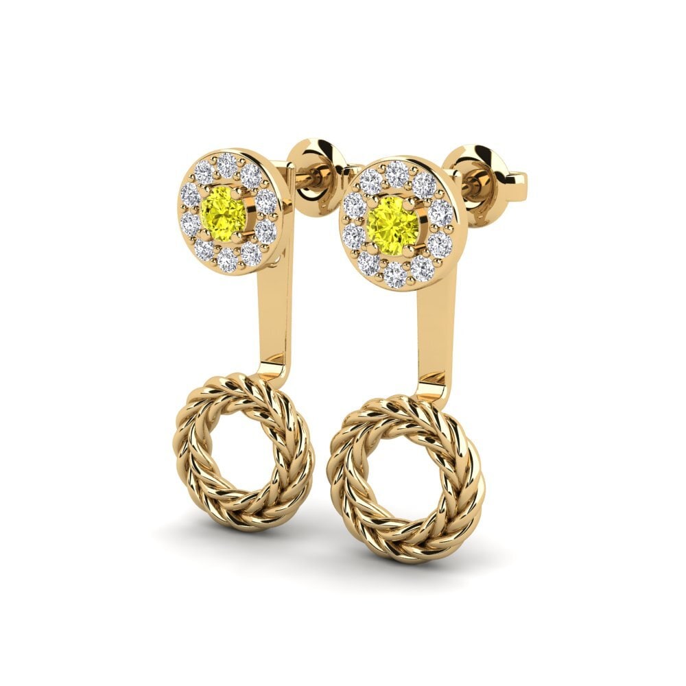 Yellow Diamond Women's Earring Halaale