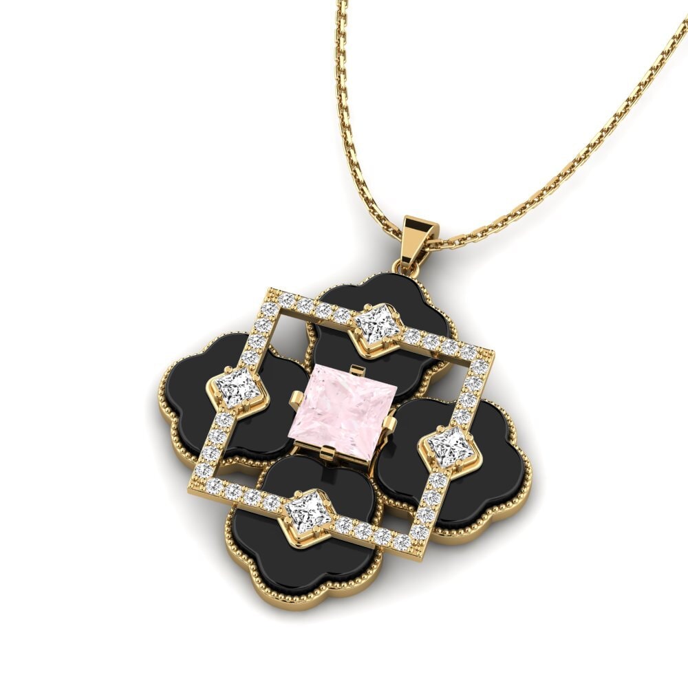 Cuarzo rosa Colgante de Mujer Hale