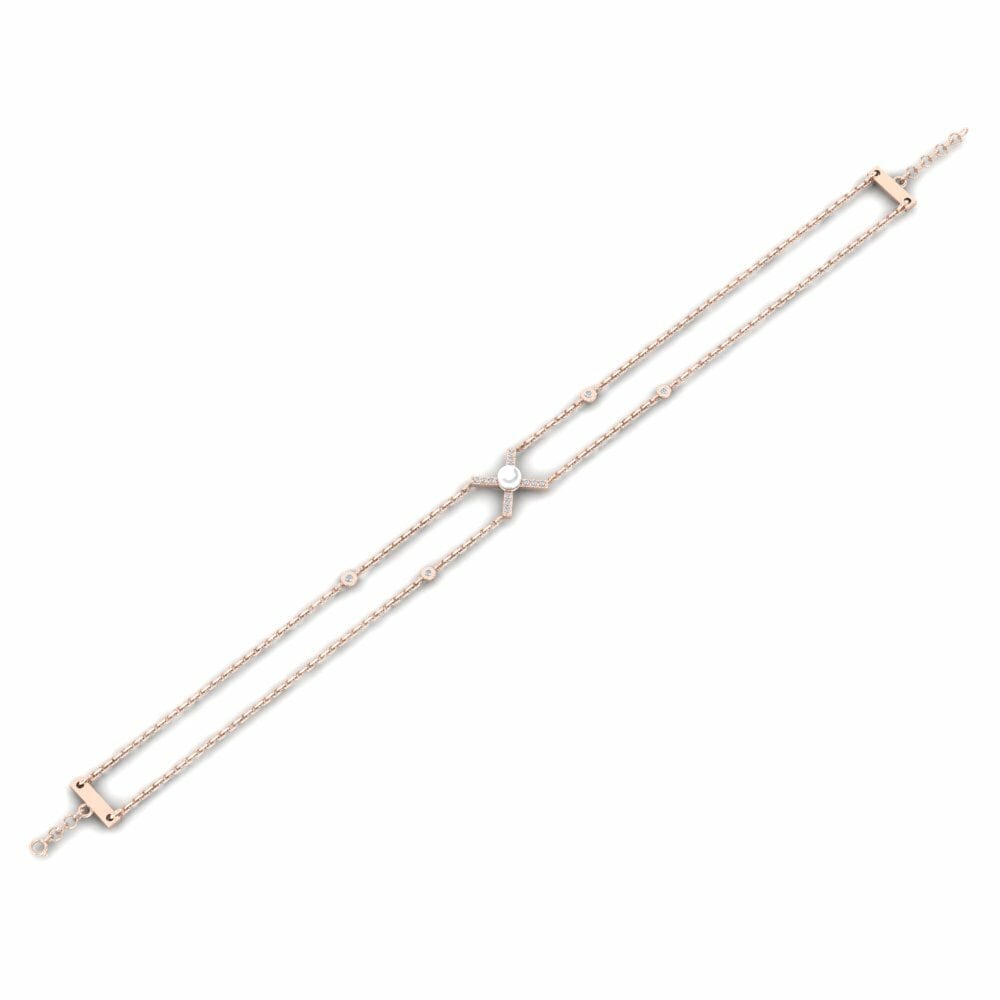 18k Oro Rosa Pulsera de Mujer Halusy