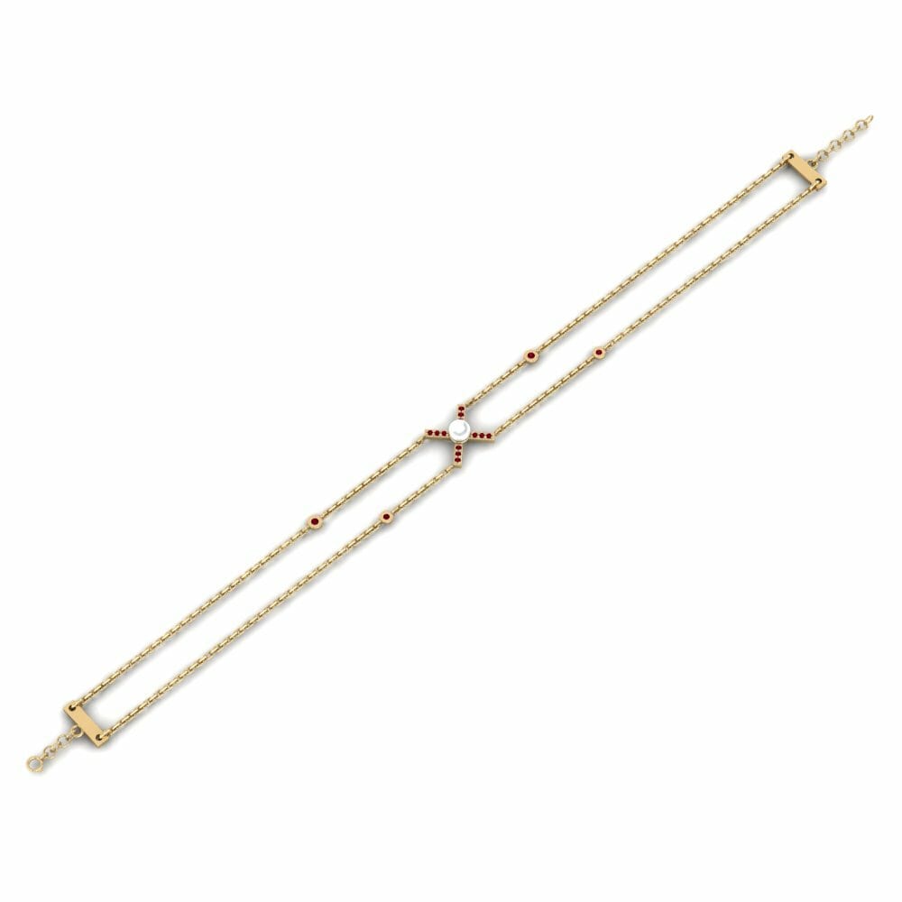 Zircone Rosso Bracciale da donna Halusy