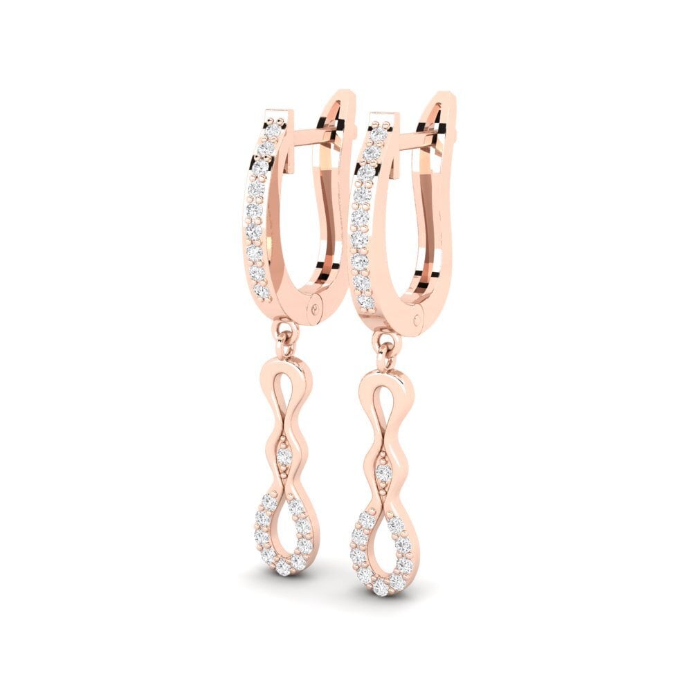 9ct Rose Gold Women's Earring Hamala