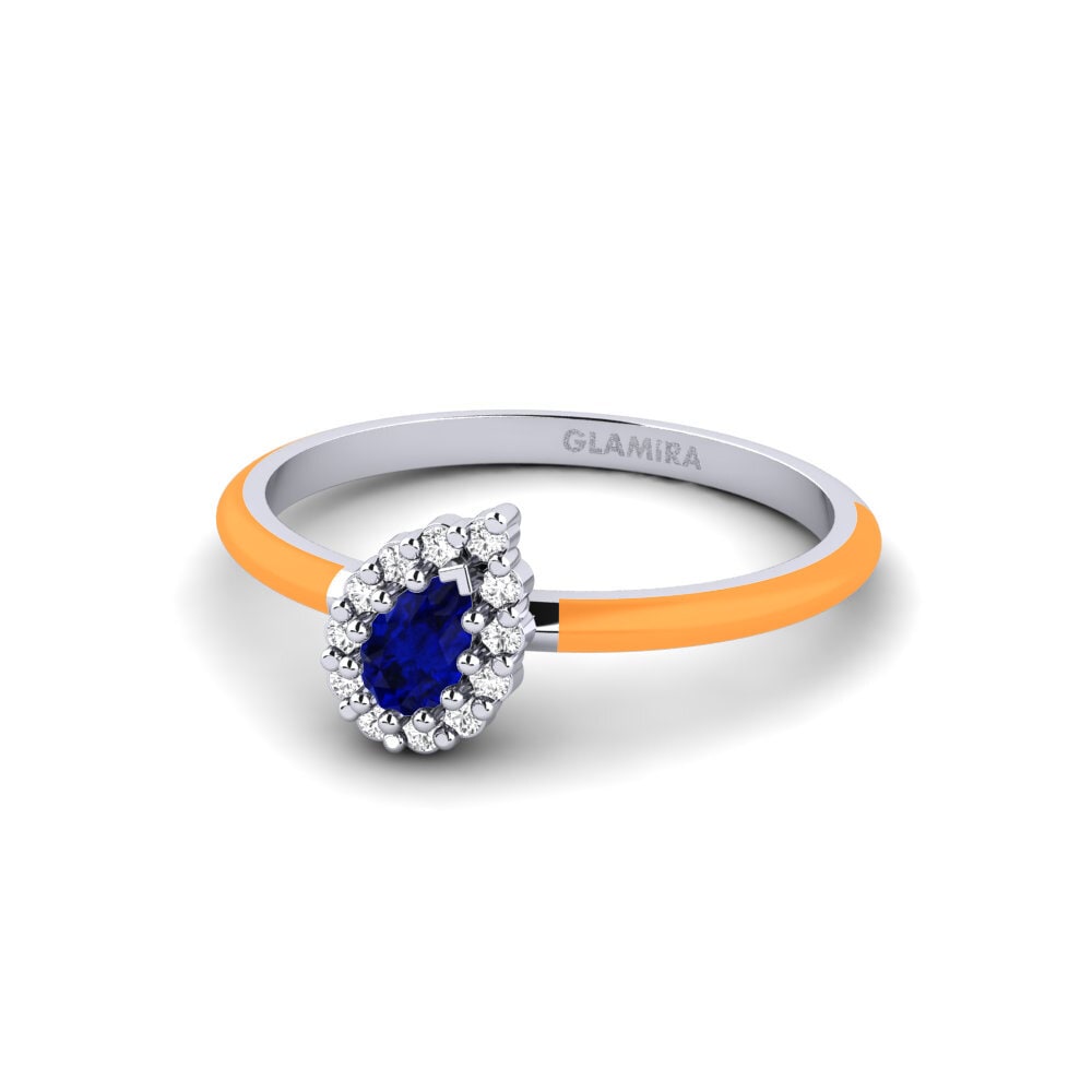 Weiß-Silber Ring Hamden