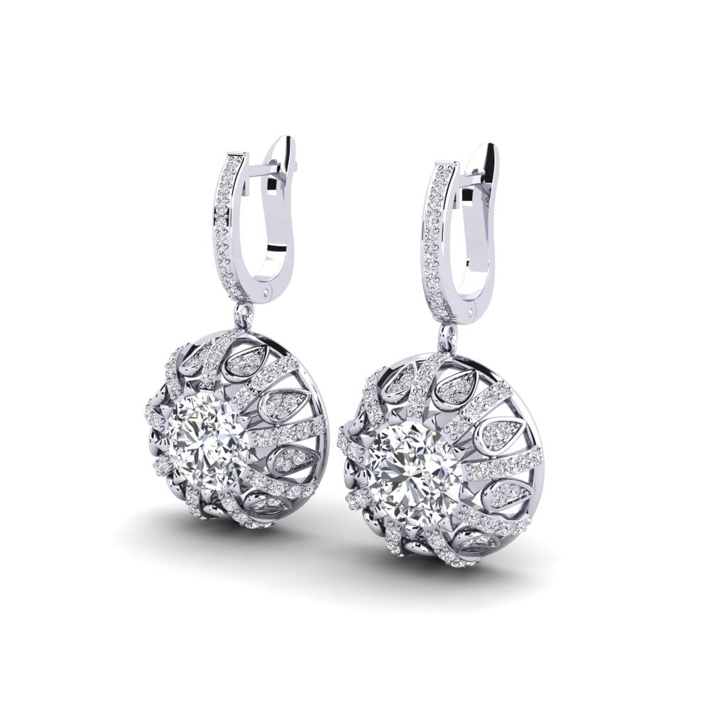 Paladio 950 Diamante Pendiente de mujer Hamrick