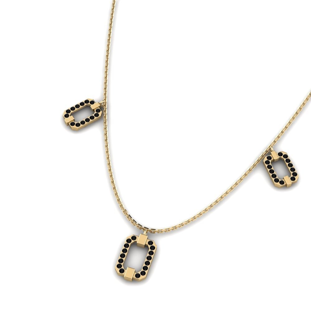 Black Onyx Women's Necklace Hamwe