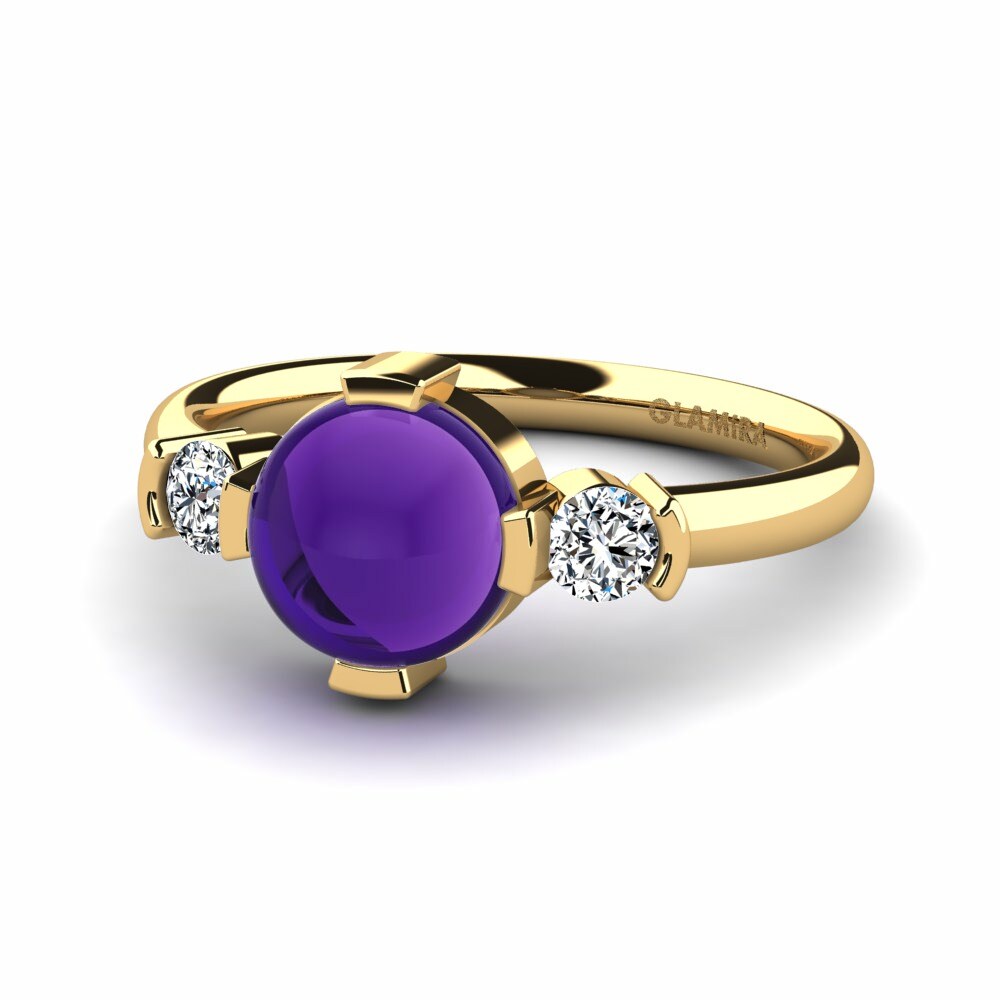 紫水晶 戒指 Hana