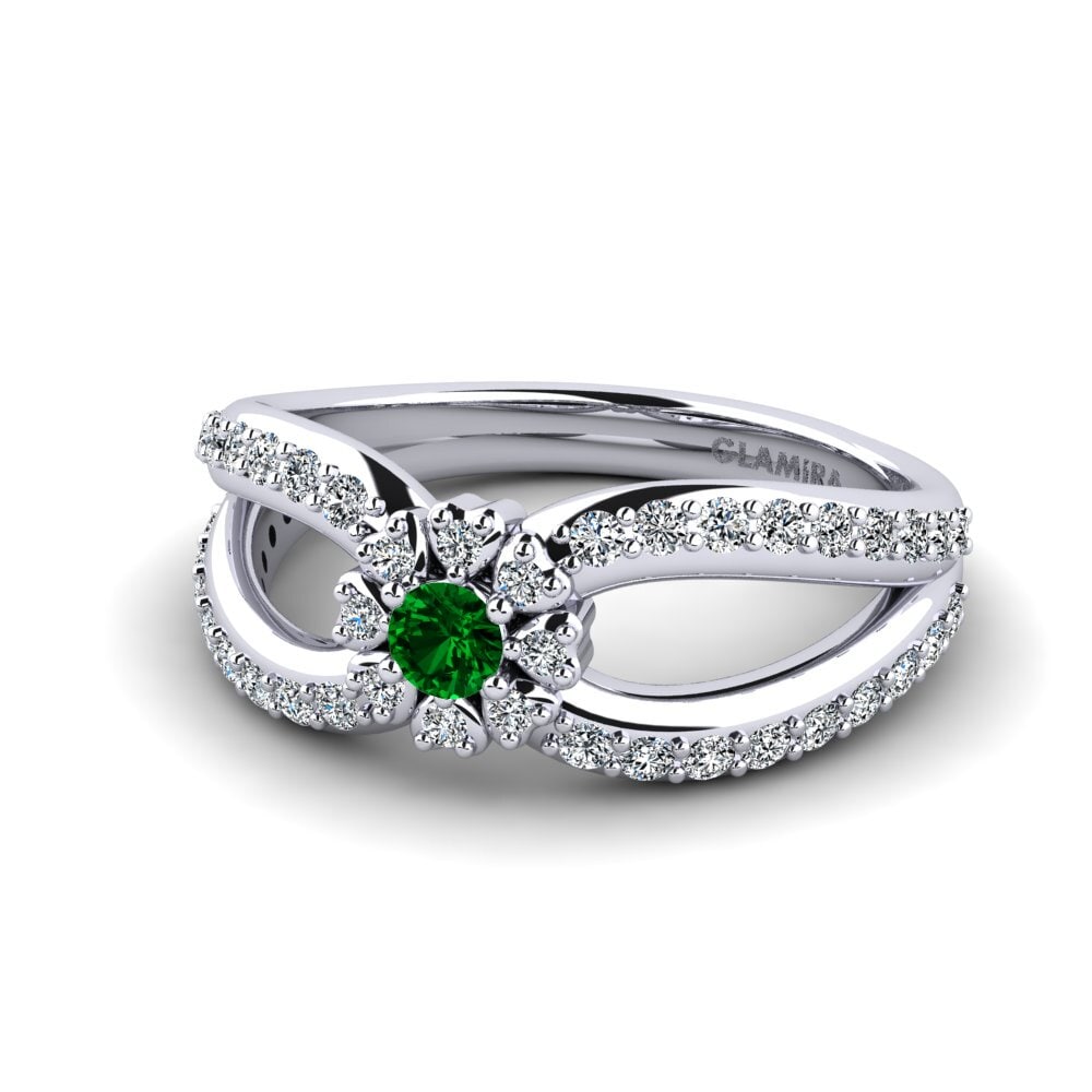 Zircone Verde Anello Hangem