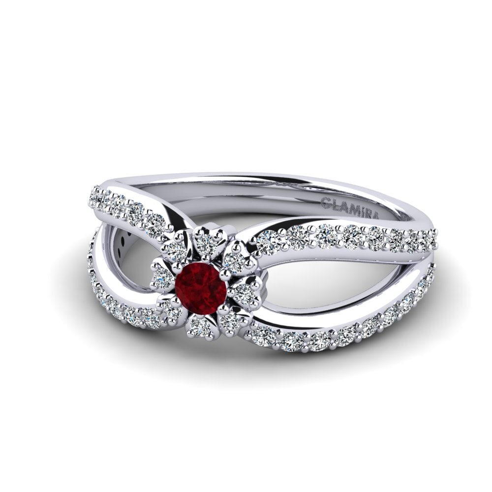 Rubí Anillo Hangem