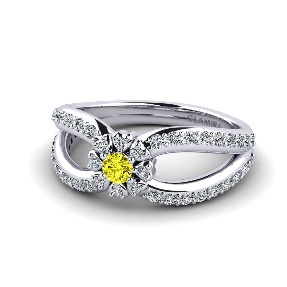 Yellow Diamond Ring Hangem