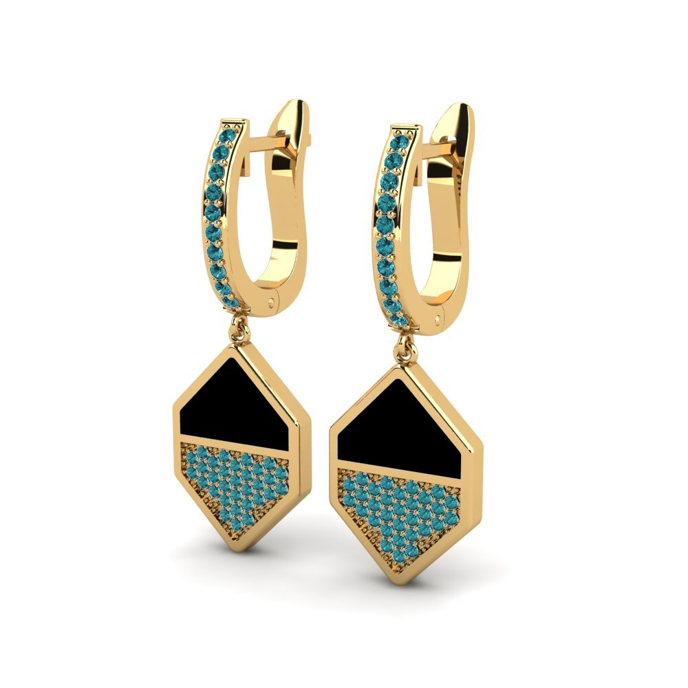 Blue Diamond Women's Earring Hannelo