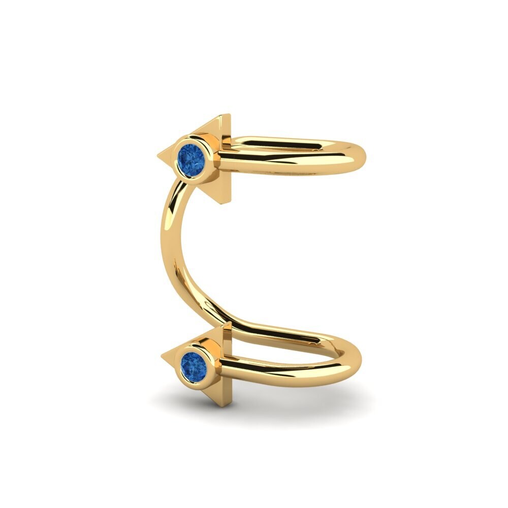 Dark Blue Zirconia Women's Earring Hannum