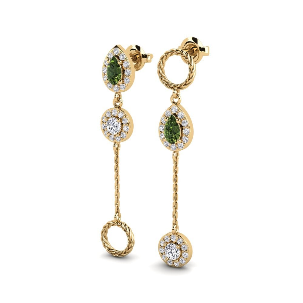 Green Sapphire Women's Earring Harakore