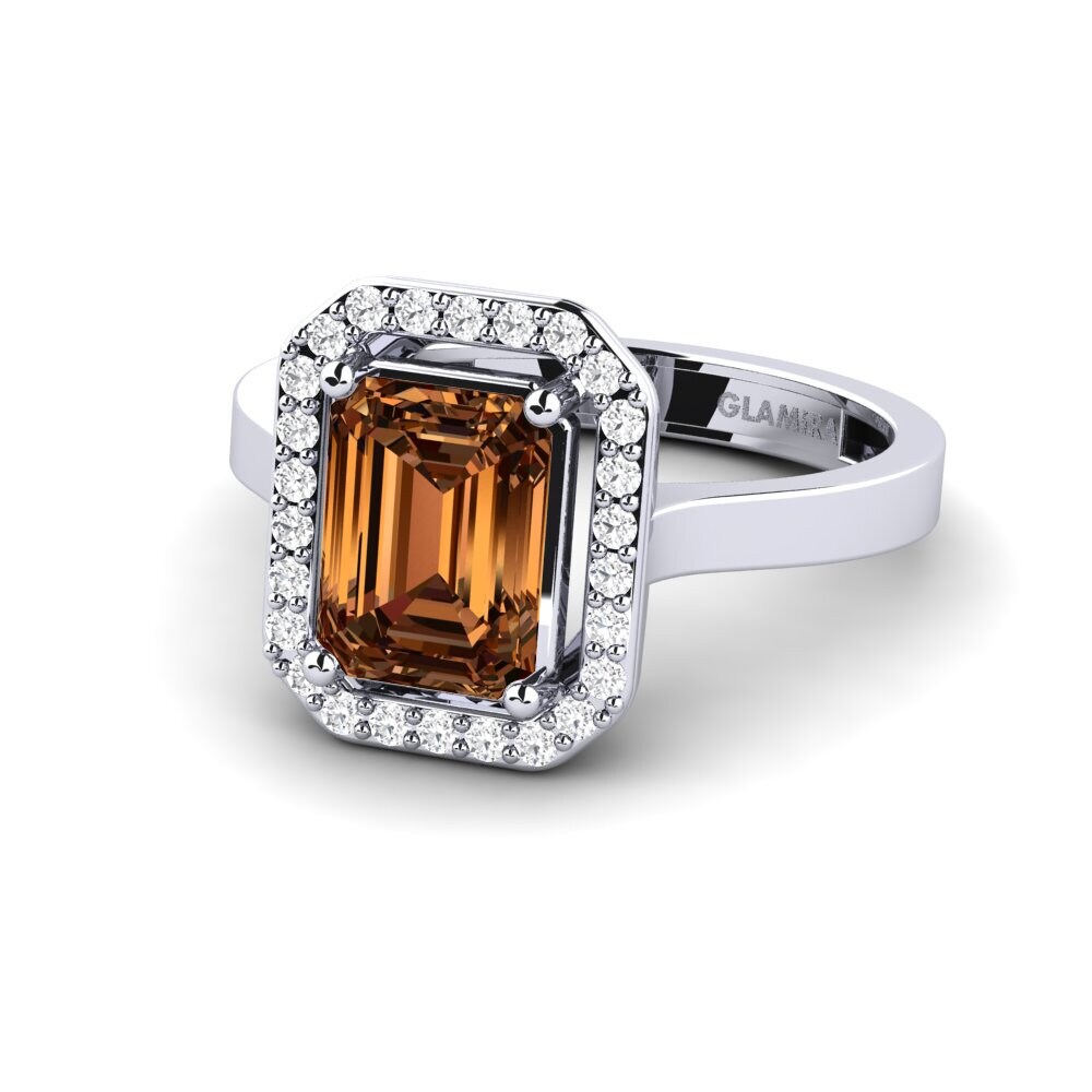 Brown Diamond Engagement Ring Harebrained