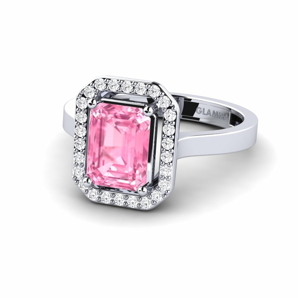 Pink Sapphire Engagement Ring Harebrained
