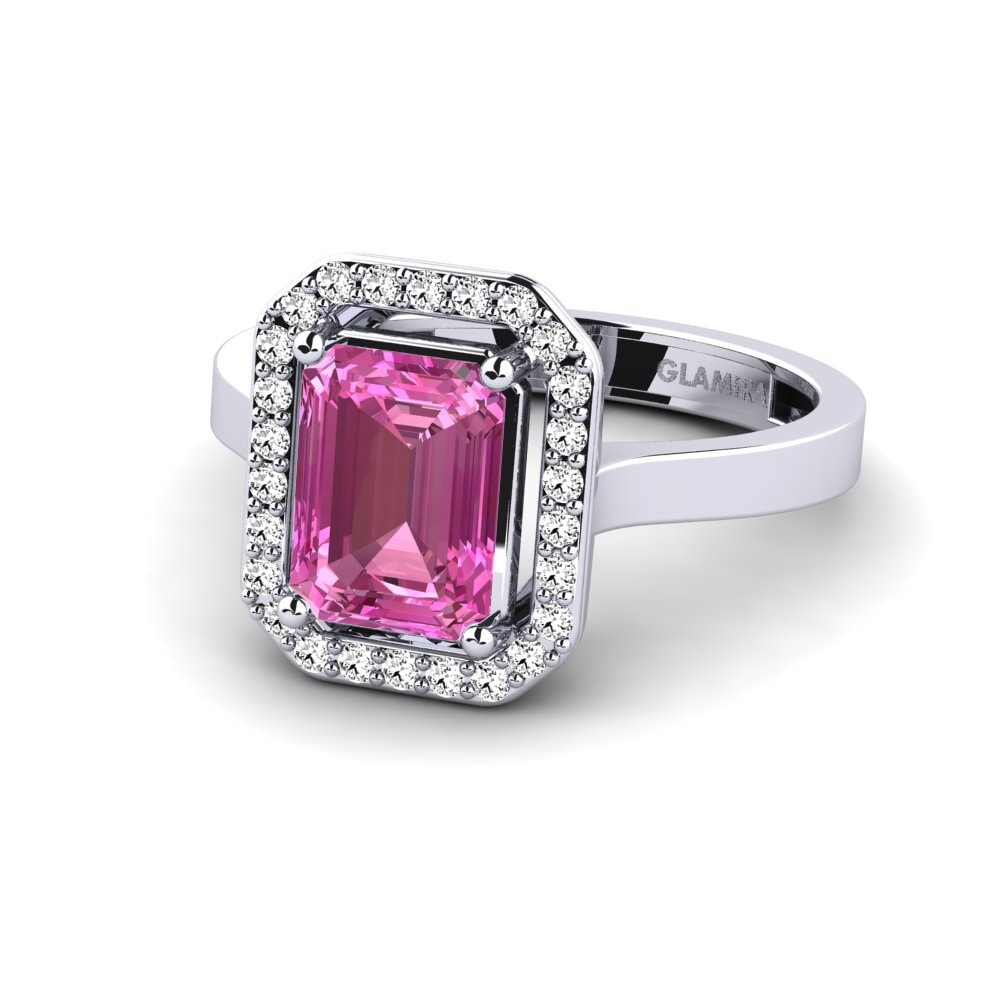 Pink Topaz Engagement Ring Harebrained