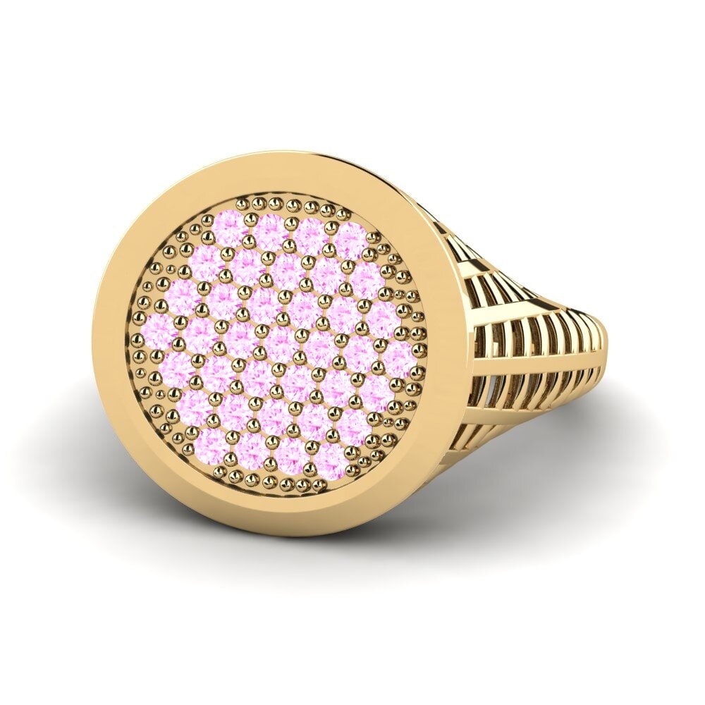 Rosa Saphir Pinker Ring Haremed