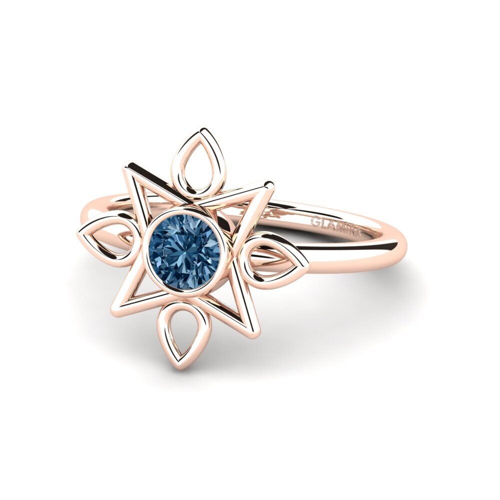 Blue Diamond Engagement Ring Harken
