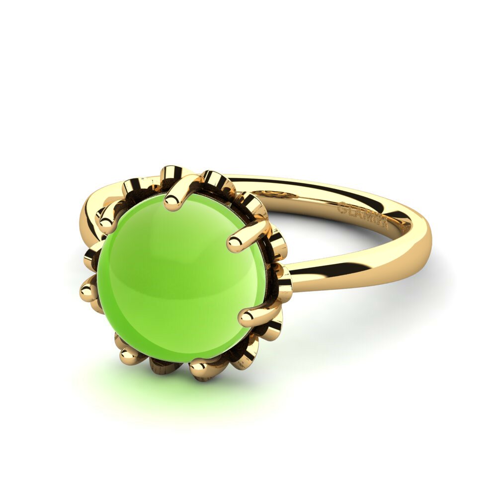 Peridoto Cabujón Anillo Carin
