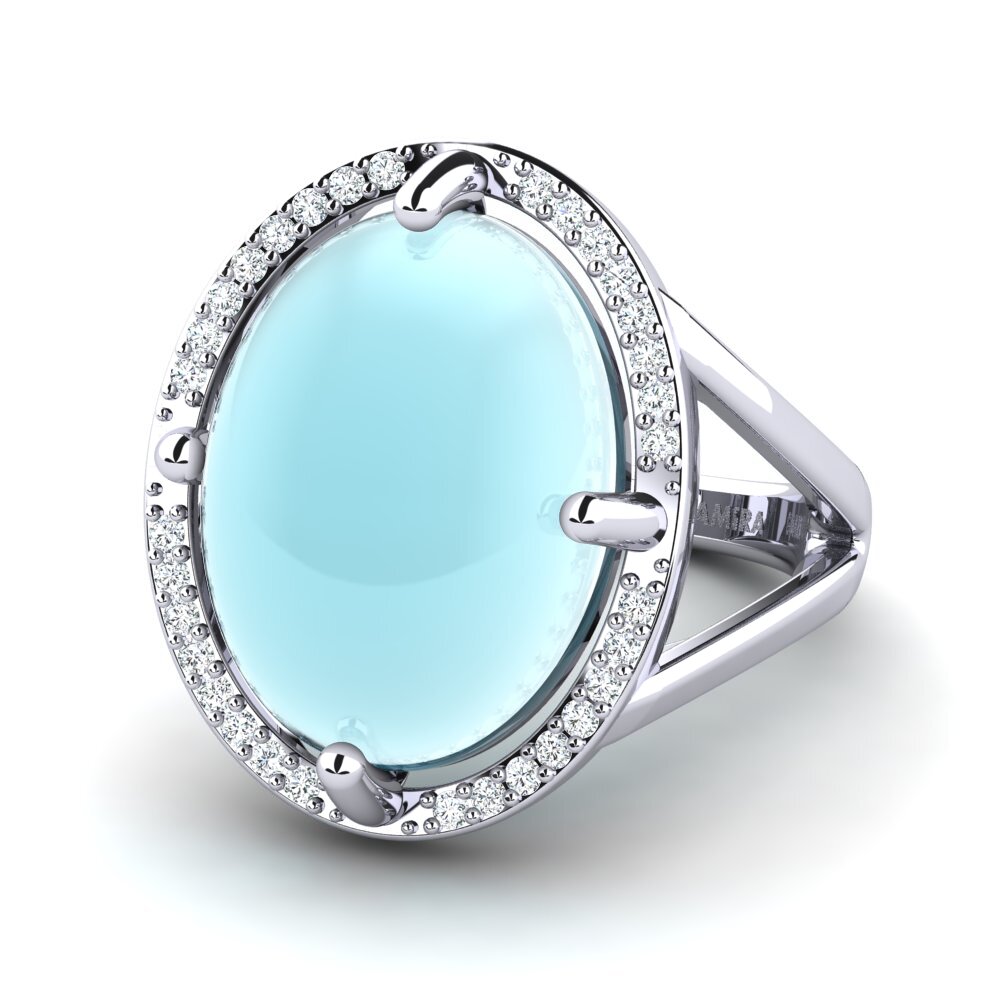 Cabochon Aquamarin Ring Harolde