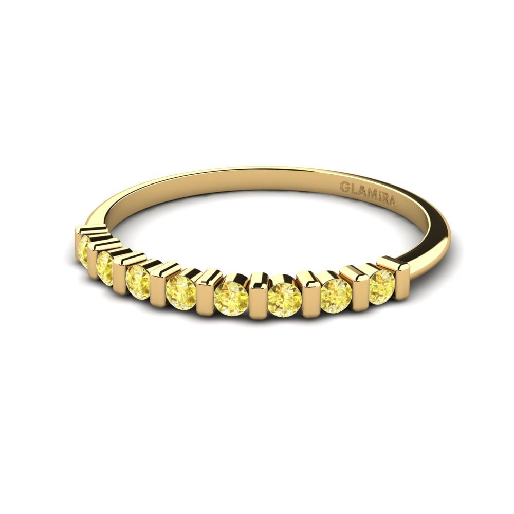 14ct Yellow Gold Yellow Sapphire Ring Harriet