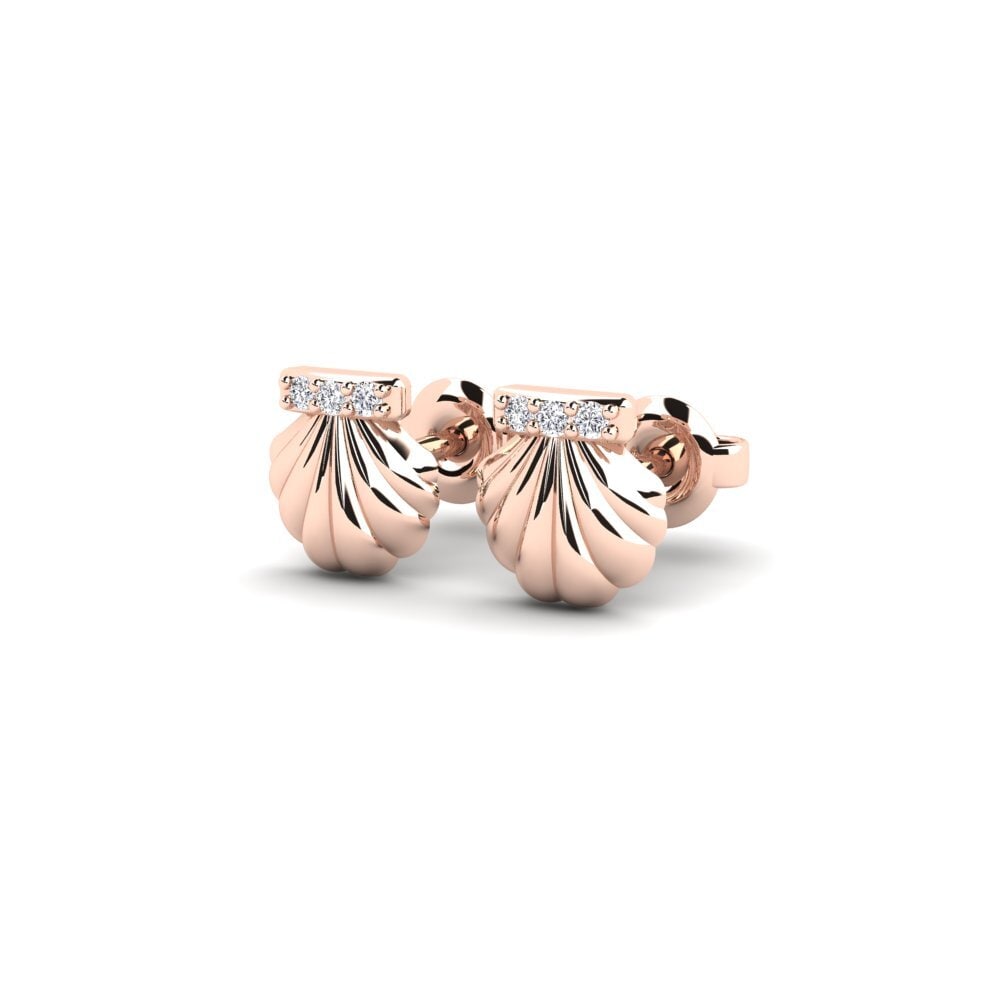 14ct Rose Gold Women's Earring Harsashi