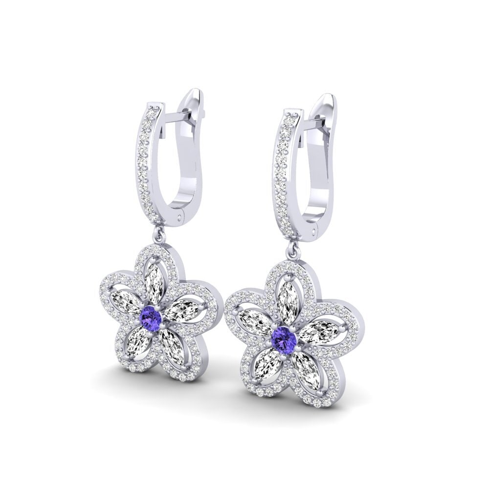 Tanzanite Boucle d'oreille femme Hashi