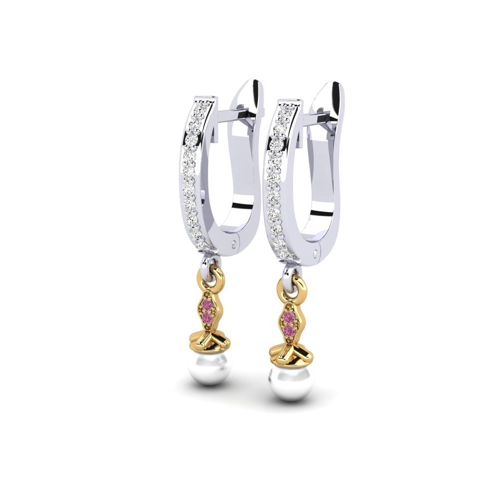 Rhodolite Garnet Women's Earring Haspen