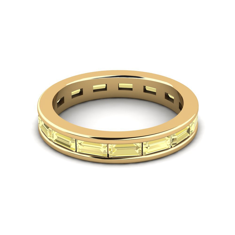 14ct Yellow Gold Yellow Sapphire Ring Hassie