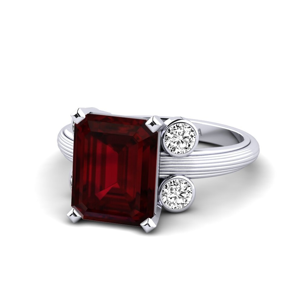 Garnet Engagement Ring Hauer