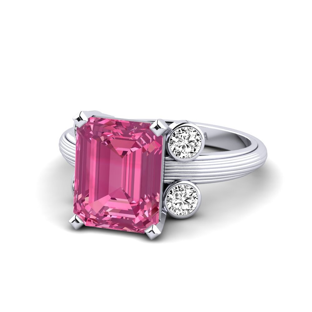 Pink Tourmaline Engagement Ring Hauer